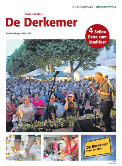 Die Beilage „De Derkemer“ ist ein Veranstaltungsmagazin aus Bad-Dürkheim.