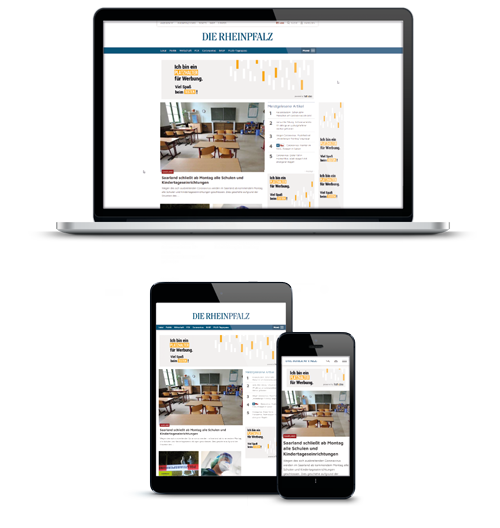 Display Ads Display Ads Platzierungsbeispiele auf Website