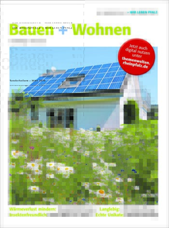 In dem Magazin „Bauen & Wohnen“ stehen Anzeigen in thematischem Umfeld rund um Hausbau und Innengestaltung.