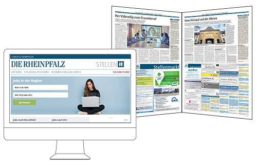 Der größte Stellenmarkt der Pfalz in der Tageszeitung RHEINPFALZ in Rheinland-Pfalz und Online-Stellenportal für Stellenanzeigen.