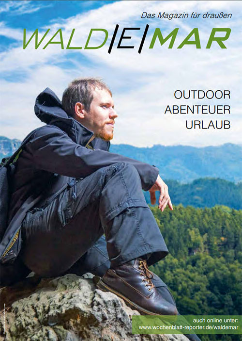Titelseite Waldemar Im Outdoormagazin „Waldemar“ alles rund um Freizeit und Genuss.