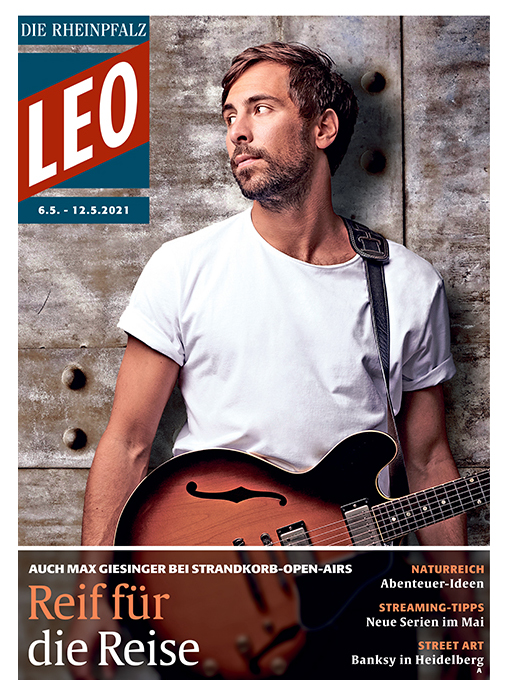 Titelseite LEO In dem Freizeitmagazin „LEO“ in der beliebten Tageszeitung RHEINPFALZ findet man Werbung für Veranstaltungen, Events, Restaurants und Weinfeste in der attraktiven Region Pfalz.