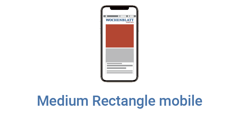 Displaywerbung beim WOCHENBLATT, Format Medium Rectangle Mobile